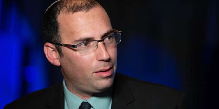 Far-right Israeli politician, Simcha Rothman.