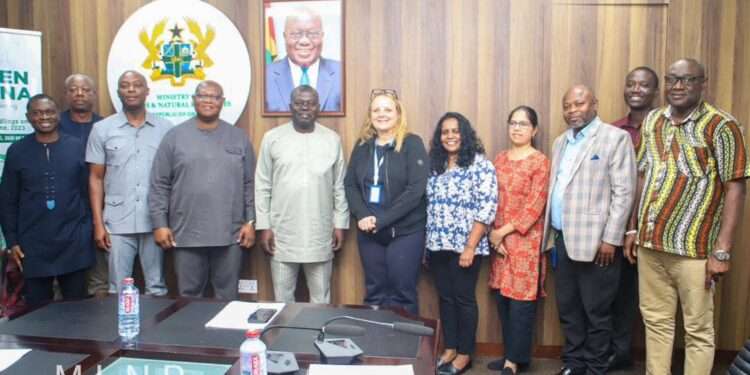 Deputy Lands Minister Engages World Bank On Future Projects In Forestry Sub-sector 1 Deputy Minister for Lands and Natural Resources, responsible for Lands and Forestry, Benito Owusu-Bio and World Bank delegates.