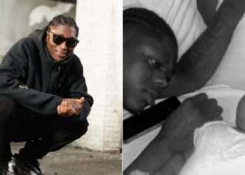 Bella Shmurda, with late Mohbad with his son, Liam