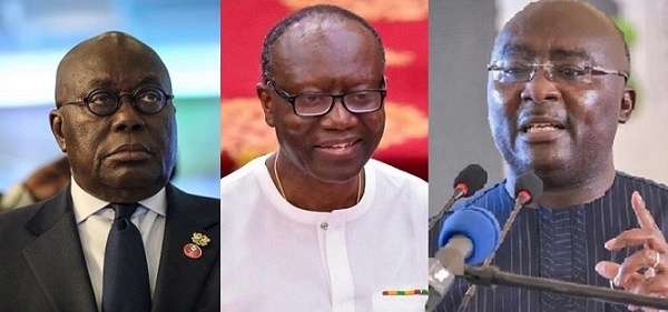 Nana Addo (President), Ken Ofori Atta (Finance Minister), Bawumia (Head Of Economic Management Team)
