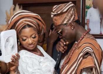 Widow, Omowunmi Aloba and late husband, Mohbad