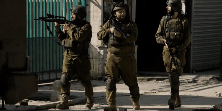 Israeli soldiers in Jenin.