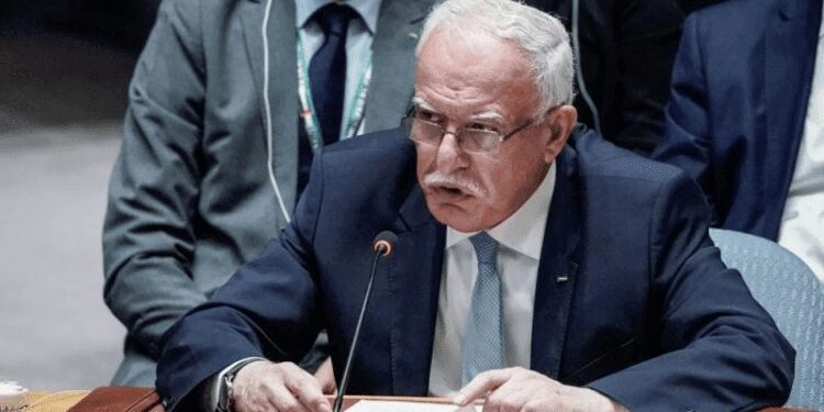 Foreign Minister of the Palestinian National Authority Riyad Al-Maliki.