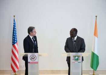 U.S Secretary of State, Antony Blinken and Ivory Coast’s President, Alassane Ouattara.