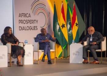 Ebenezer Asante Snr VP MTN Group making his contribution on the panel