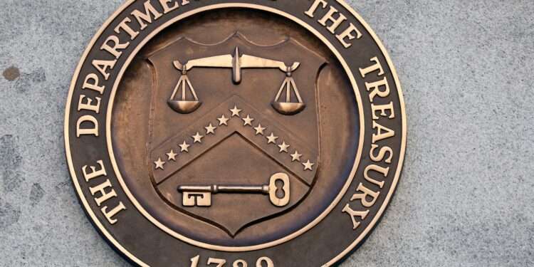 U.S Treasury Department symbol.