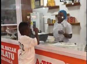 Yaw Dabo engaging Chef Failatu Abdul Razak