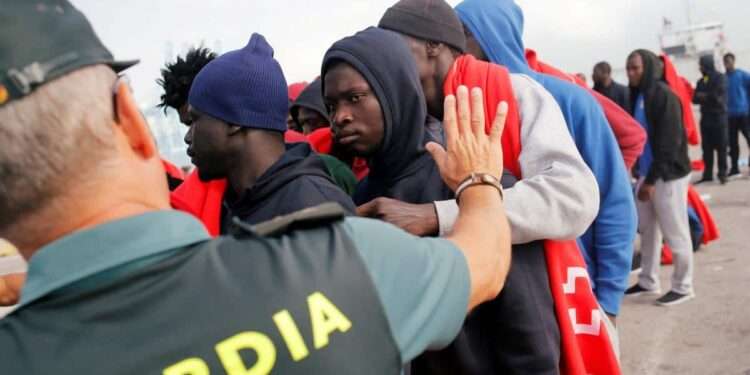 Migrants on Spanish Islands