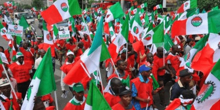 Protestors at the NLC nationwide protest