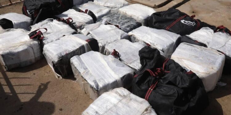 Seized cocaine in Senegal