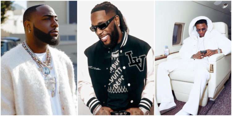 Davido, Burna Boy, and Wizkid