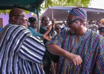 Dr. Mahamudu Bawumia, the Flagbearer of the NPP and former President John Dramani Mahama, the Flagbearer of the NDC