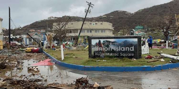 Hurricane Beryl caused massive destruction on Union Island in Saint Vincent and the Grenadines.