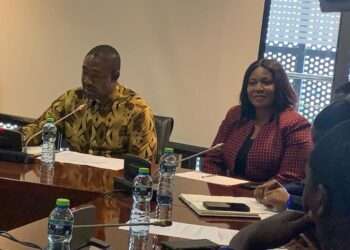 Dr Bernard Okoe Boye, Minister of Health sitting before  members of the Assurance Committee of Parliament