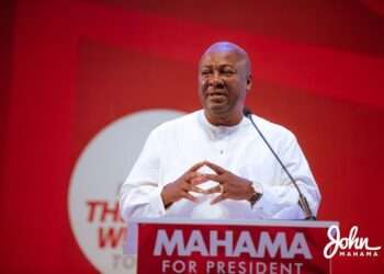 Former President John Dramani Mahama, National Democratic Congress flagbearer