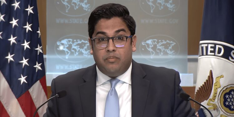US State Department Spokesperson, Vedant Patel.