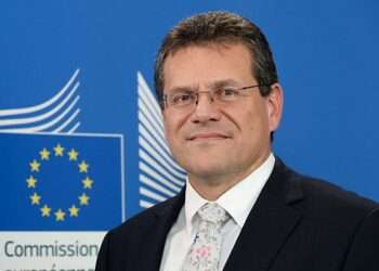 Maroš Šefčovič at his first meeting with the new EU leaders
