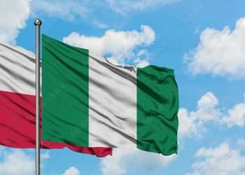 Poland and Nigerian flag