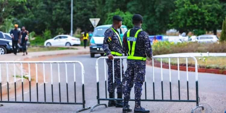 Ghana Police Service Issues Traffic Diversion Alert in Accra 1 432788127 810099984481190 759172200148453482 n