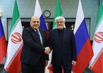 Russian Prime Minister, Mikhail Mishustin attended a meeting with Iranian Vice President Mohammad Reza Aref.