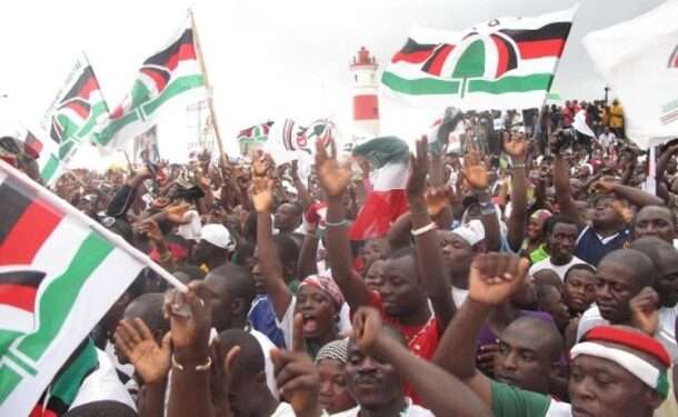 Enchanted NDC's Supporters in a protest