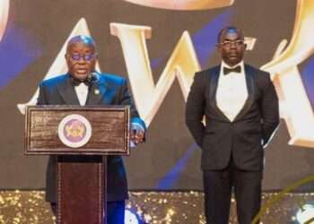 President Akufo-Addo speaking at the 2024 Ghana Journalist Association Awards