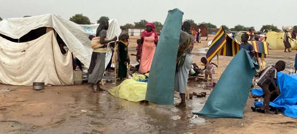 Sudanese refugee camp