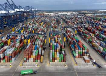UK container yard