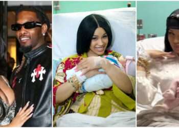 Cardi B and her estranged husband, Offset with new born baby