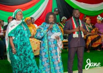 Professor Jane Naana Opoku-Agyemang, NDC Vice Presidential Candidate engages Magajiyas, a Muslim-Women Community in the Asawase Constituency of the Ashanti Region