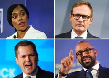 Tory Leadership Candidates Embrace Right-Wing Politics 1 Kemi Badenoch, Tom Tugendhat, Robert Jenrick and James Cleverly