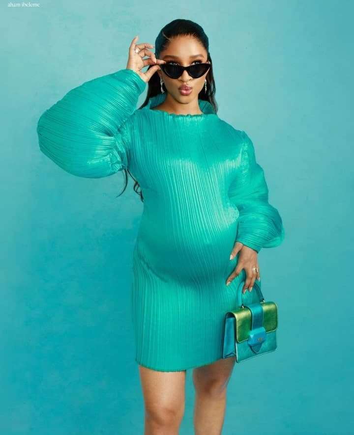 Actress Adesua Etomi Shares Beautiful Baby Bump Photos 2 ade 1