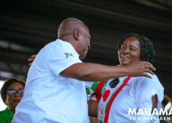 President John Dramani Mahama, and his Running Mate, Professor Jane Naana Opoku-Agyemang