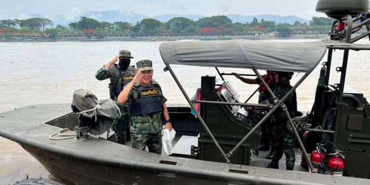 The Thai navy has been operating joint patrols in the Mekong region with counterparts from China, Lao People's Democratic Republic and Viet Nam.