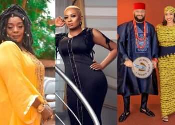 Rita Edochie, May edochie, Yul Edochie, and Judy Austin