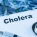 Close up of Cholera word disease and stethoscope,Medical health concept