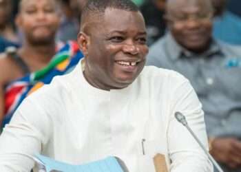 The Minister for Roads and Highways, Hon. Governs Kwame Agbodza