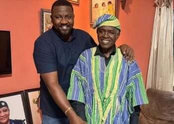 John Dumelo and his late father