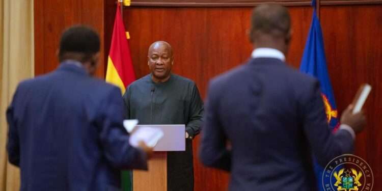 President Mahama Swears in BoG Governor and Deputy 1 President John Dramani Mahama Swearing-in BoG Governor, and Deputy