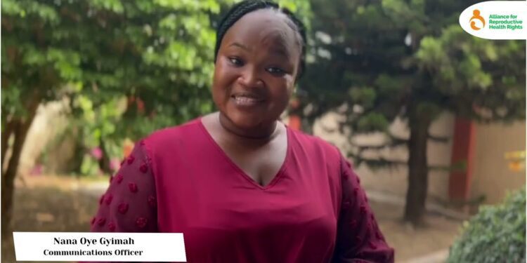 Nana Oye Gyimah, Communications Officer for Alliance for Reproductive Health Rights (ARHR)