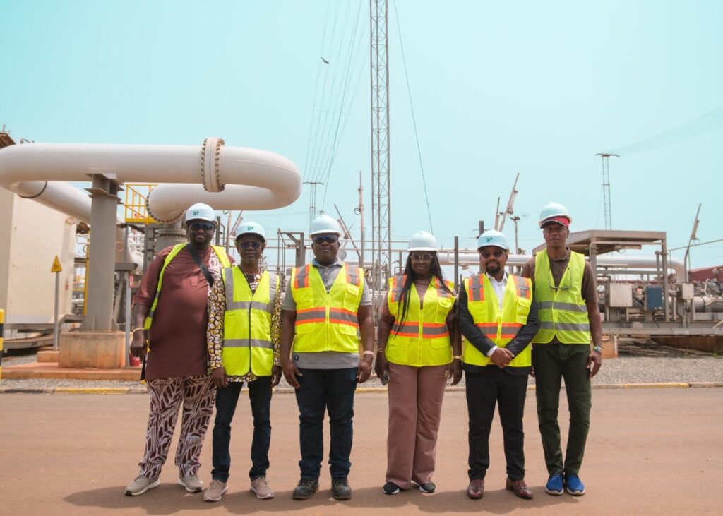 Officials of WAGPA during the inspection visit to WAPCo