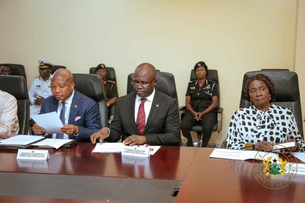 President Mahama Swears in New Armed Forces Council 3 President Mahama @Armed Forces Council 3