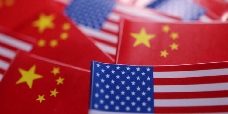 U.S. and Chinese flags as Important Consensus Reached In US, China Trade Talks