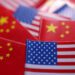U.S. and Chinese flags as Important Consensus Reached In US, China Trade Talks