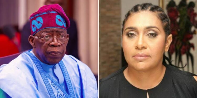President Tinubu and Hilda Dokubo