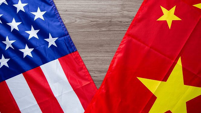 US and China Flags as US, China Agree To Cut Tariffs