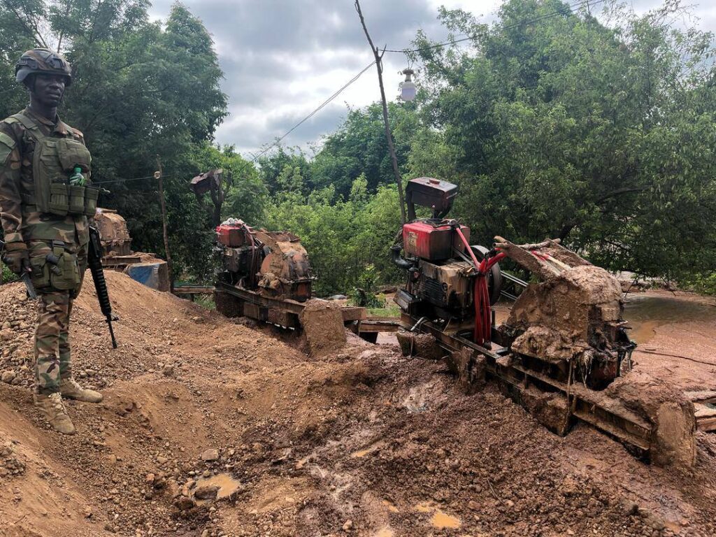 President Mahama Vows Relentless Fight Against Galamsey 2 GAF Anti-Galamsey Swoop