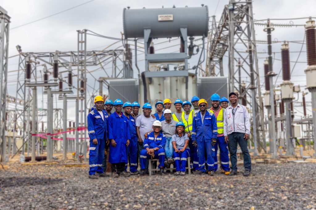 GRIDCo Team behind the Completed Bay-Project