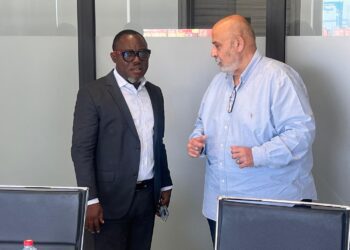 Professor Ransford E.V. Gyampo, Acting CEO f GSA and CEO of MPS, Mr. Muhammad Samara