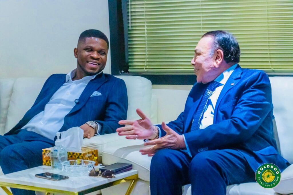 Goldbod CEO , Sammy Gyamfi ESQ with CEO and Chairman of the Board of Gold Coast Refinery